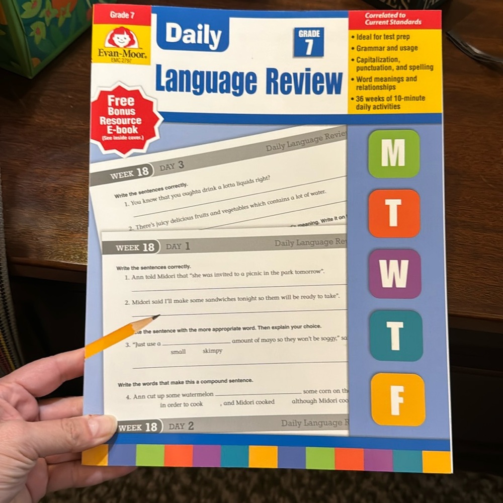 Daily Language Review, Grade 7 Teacher Edition -- Evan-Moor Educational Publishe